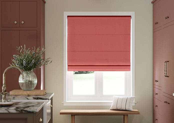 Norleigh, Strawberry - Twist&Fit Roman Blind - Image 3